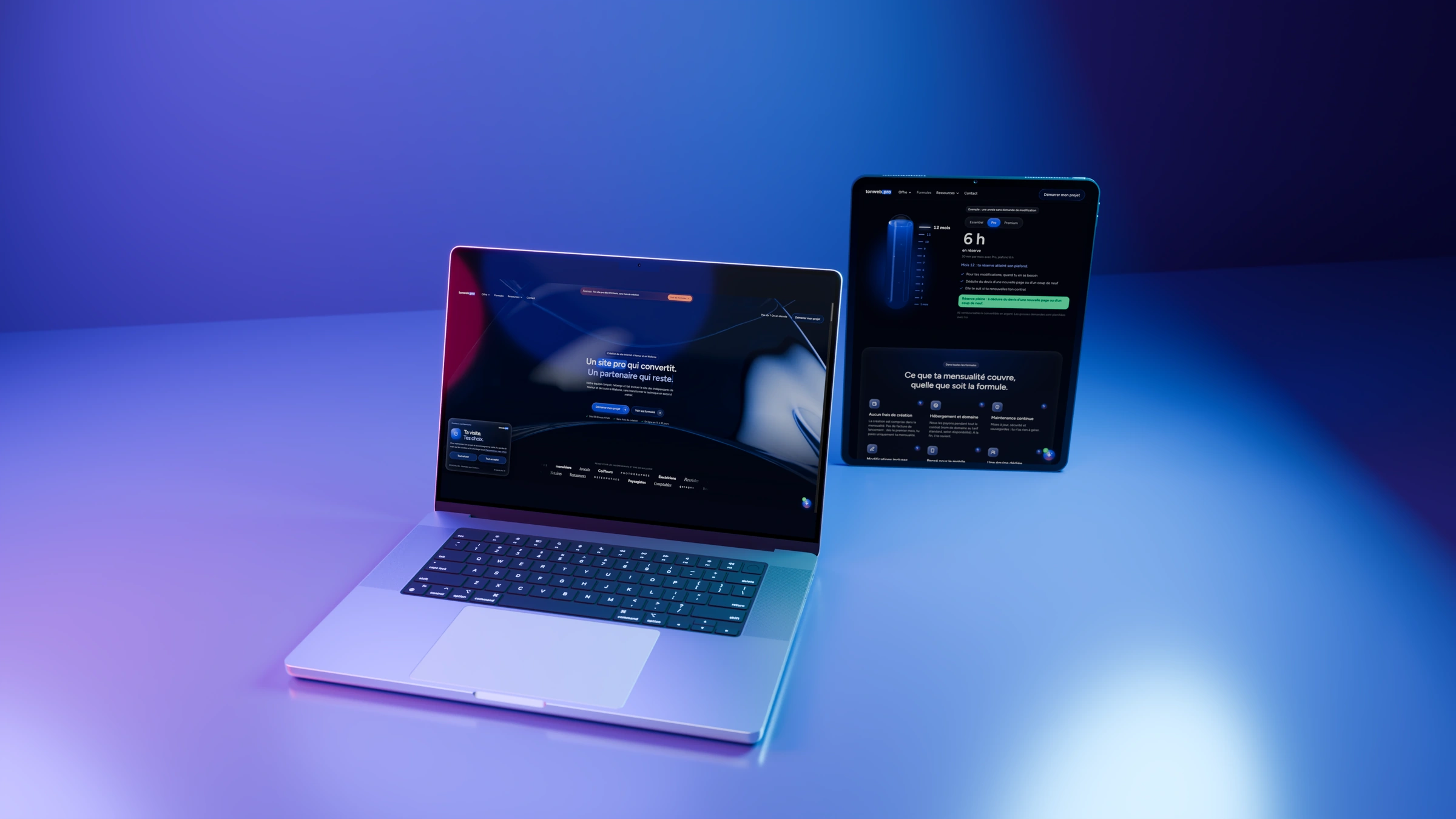 High-fidelity mockup