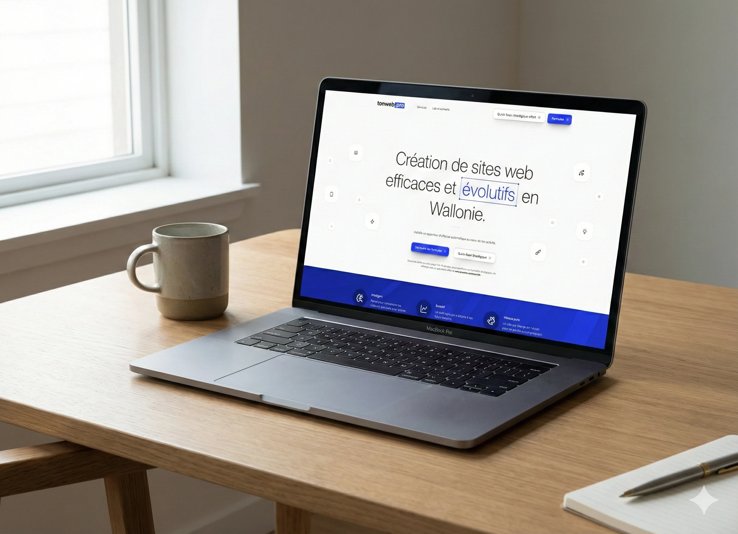 High-fidelity mockup